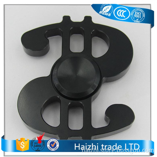 dollar shape fidget spinner funny toys & kids gifts metal spiral spinner